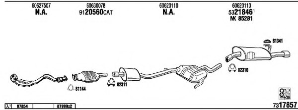 WALKER AR15519 Exhaust System